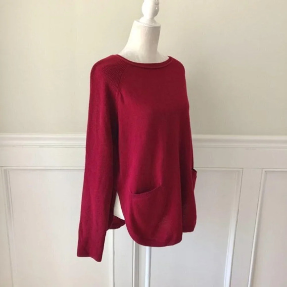 Iggy & Burt Pocket Curve Sweater Wool Cashmere NWT - Picture 7 of 8